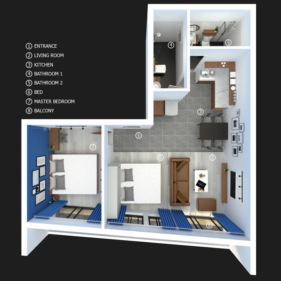 Scandinavian Apartment With Balcony In Bui Vien Ho Şi Min Dış mekan fotoğraf